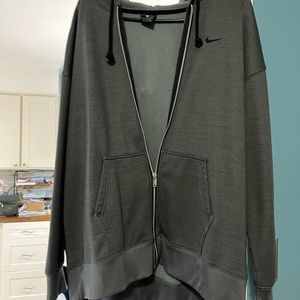 Nike zip hoody- gray XL